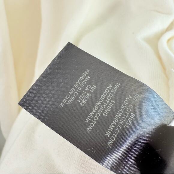 Tibi 100% Cotton White Texture Knit Open Front Sweater Cardigan Medium Large - Picture 7 of 10